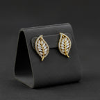 Crystal Leaf Stud Earrings GWE -138