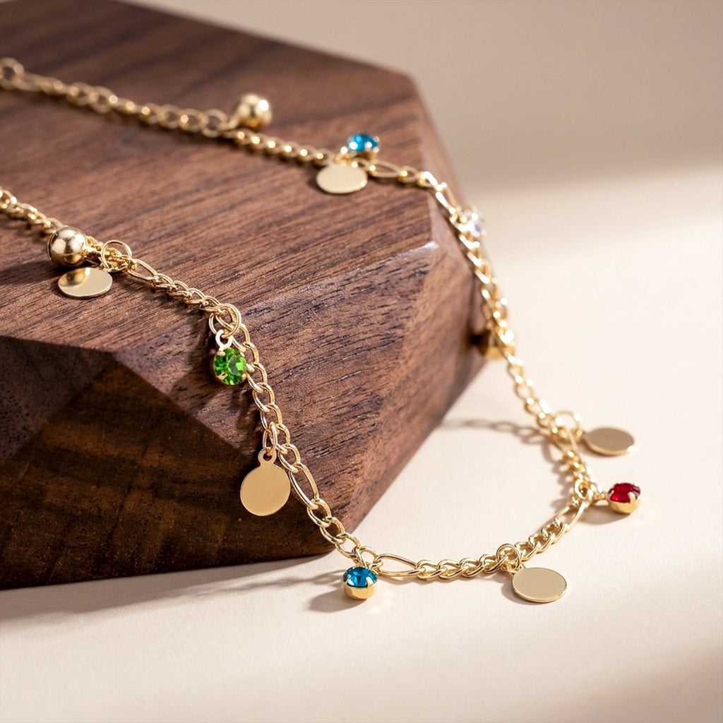 Multi-Color Charm Anklet GWA -46