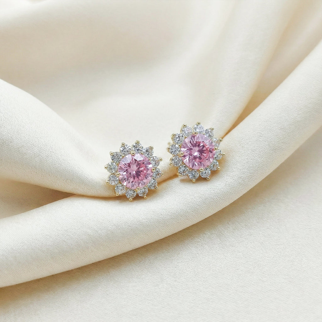 Blush Halo Stud Earrings GWE -73