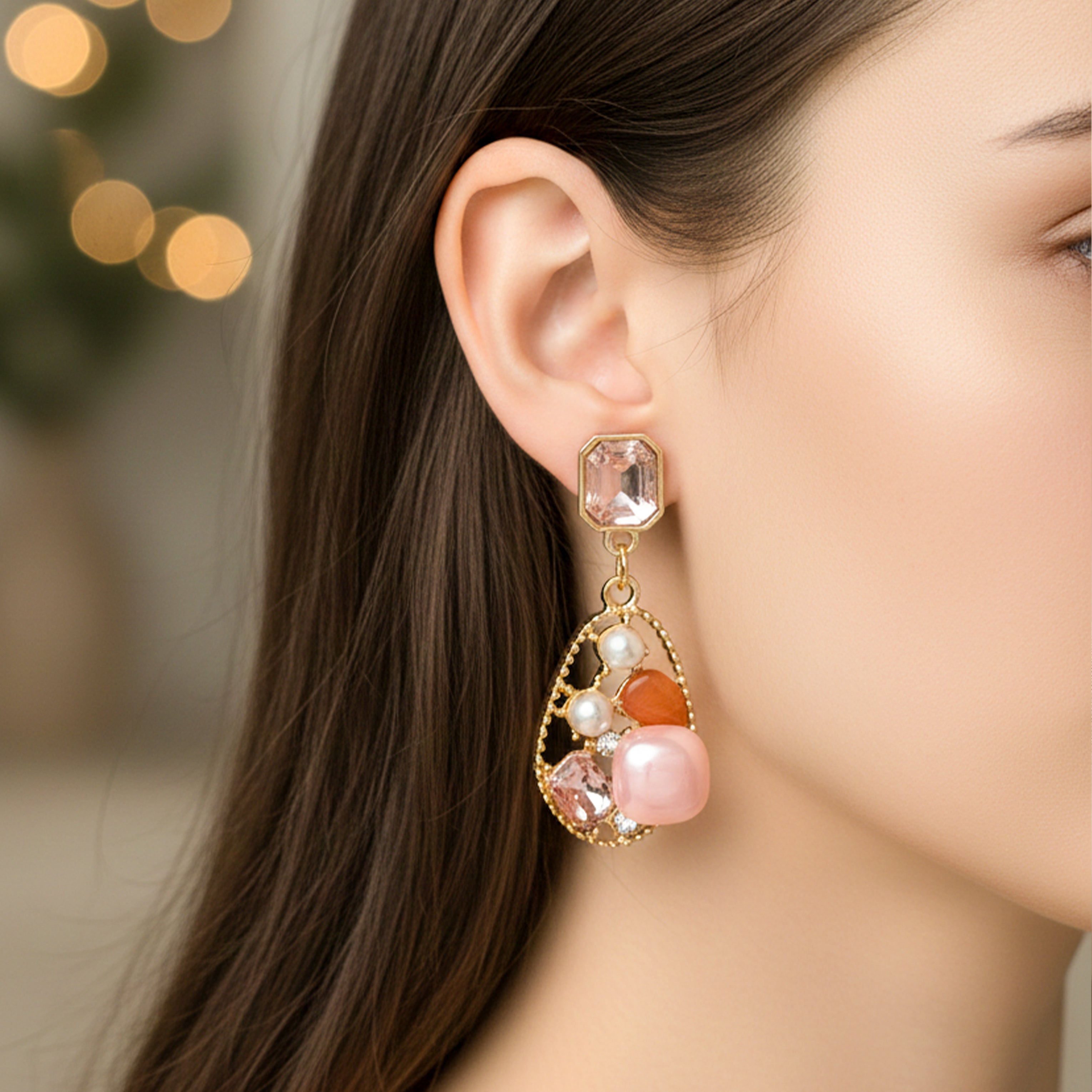Pearl Drop Earrings GWE -197