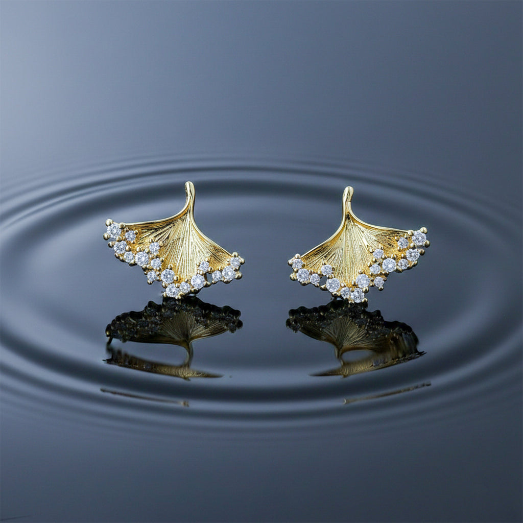 Golden Leaf Earrings GWE -148