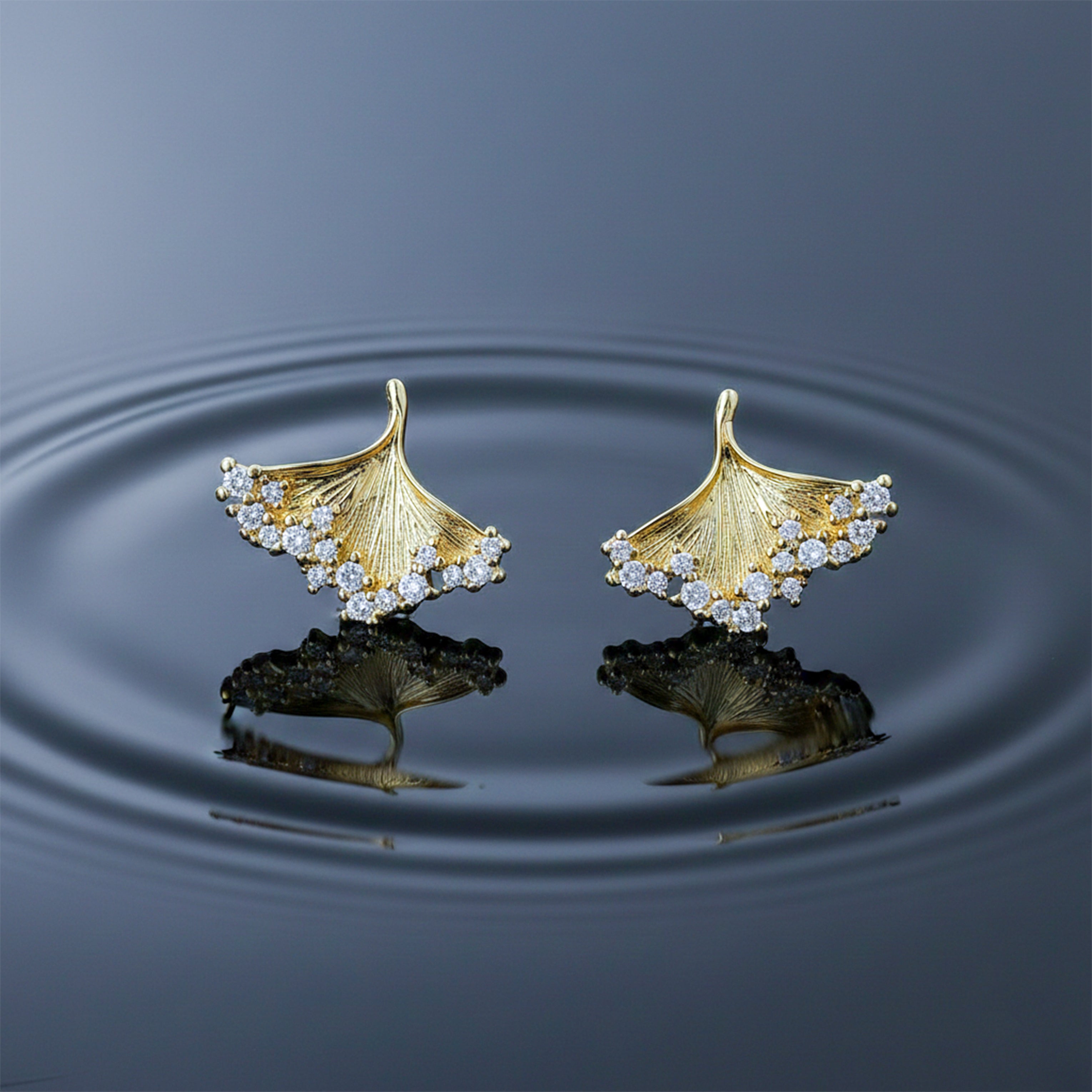 Golden Leaf Earrings GWE -148