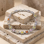 Multicolor Crystal Tennis Bracelet GWB -137