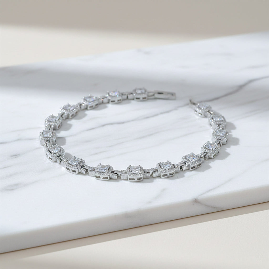 Silver Princess Halo Bracelet GWB -143