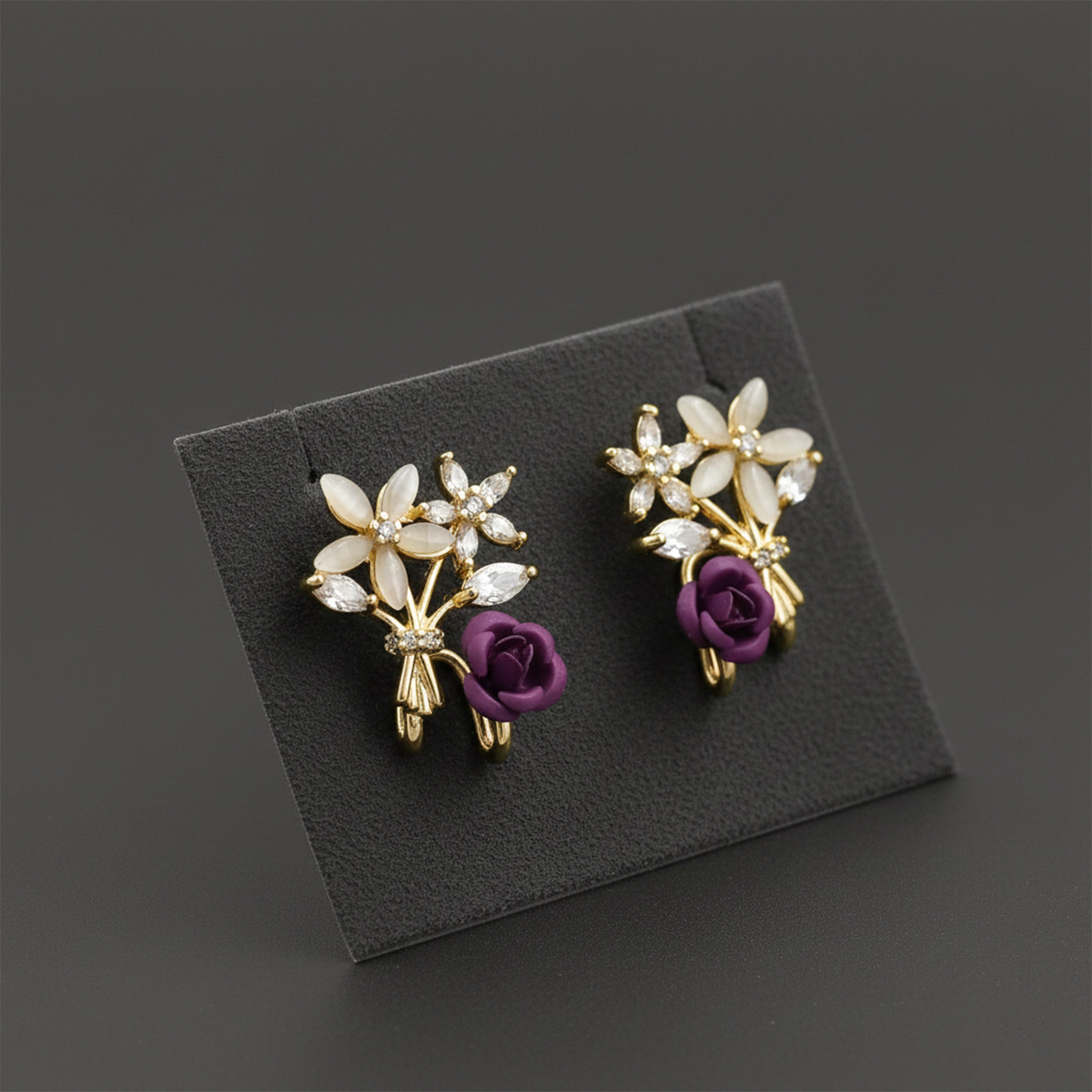 Crystal Stud Earrings  GWE -157