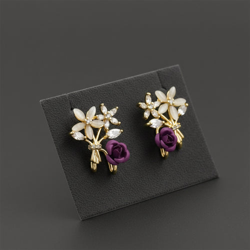 Crystal Stud Earrings  GWE -157