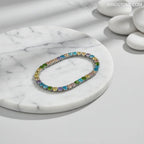 Multicolour Big Diamond tennis bracelet GWB -54