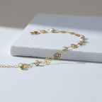 Rose Pearl Charm Anklet GWA -48