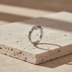 Silver Knot CZ Adjustable Ring GWR -61