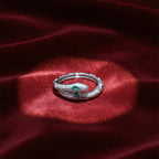 Emerald Eyes Snake Ring GWR -77