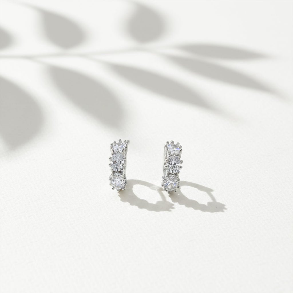Crystal Cascade Stud Earrings GWE -88