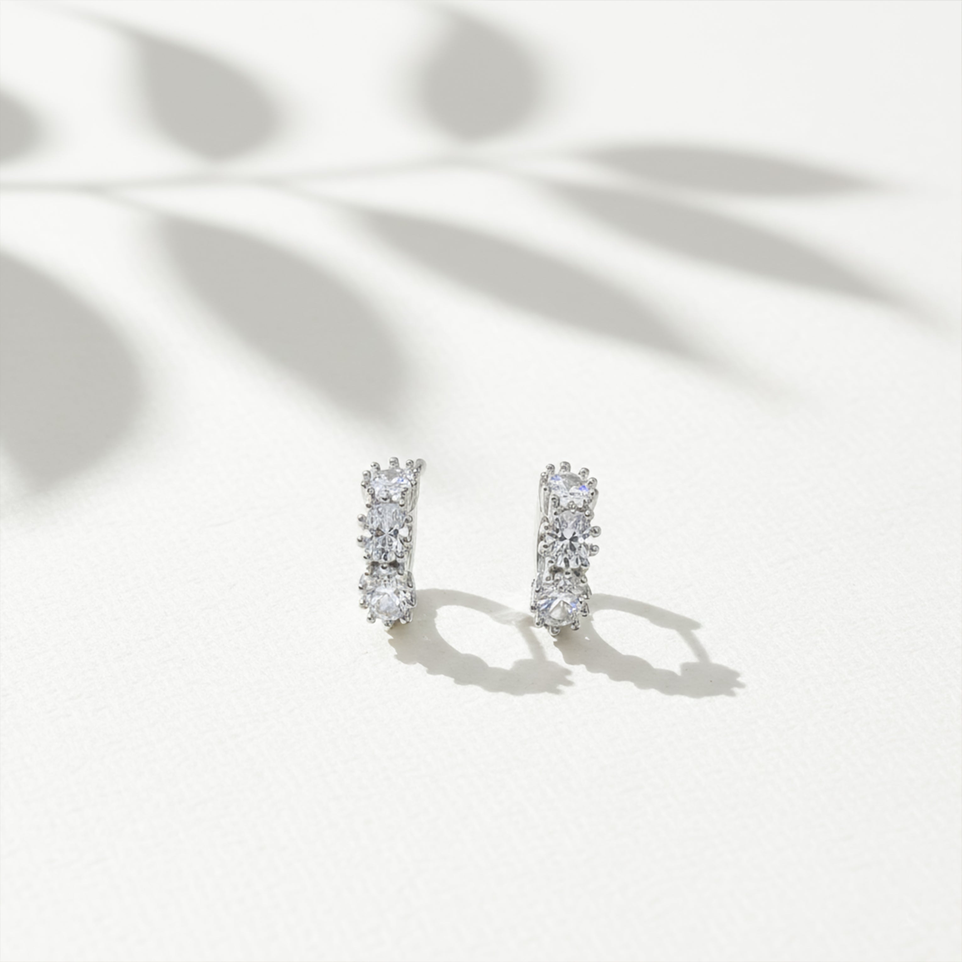 Crystal Cascade Stud Earrings GWE -88