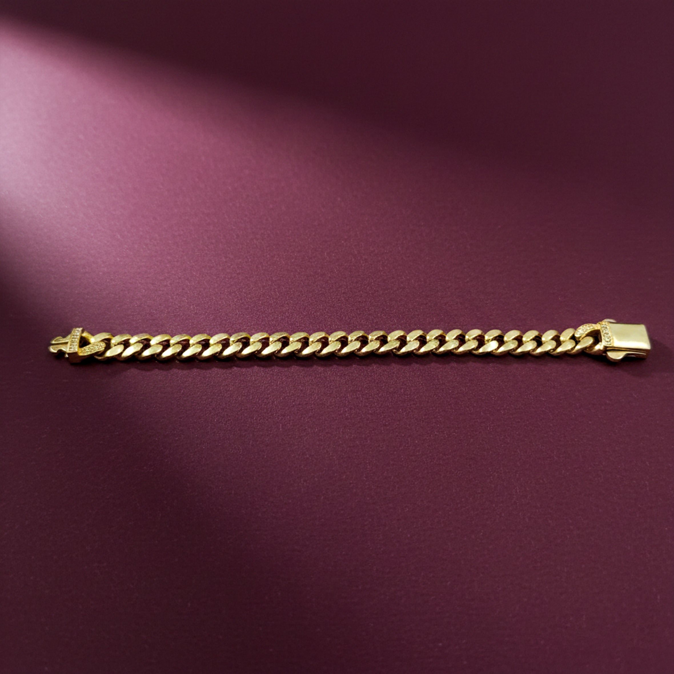 Men’s Gold-Tone Cuban Link Bracelet GMC -12