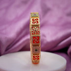Royal Red Green Meenakari Bangles GB -10