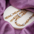 Men’s Gold & Silver Textured Link Chain GMC -12