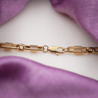 Men’s Gold Tone Textured Link Chain GMC -19