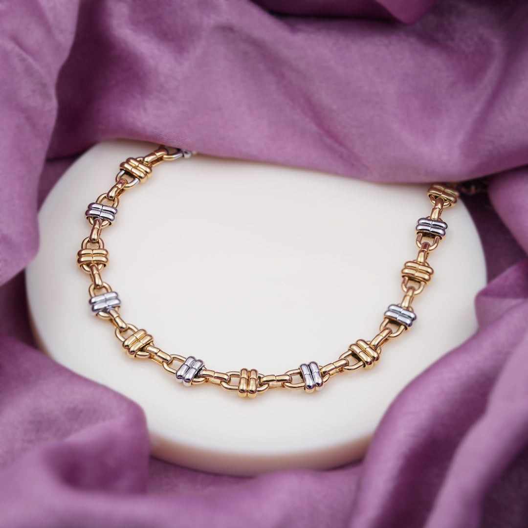 Men’s Gold & Silver Dual-Tone Link Chain GMC -6