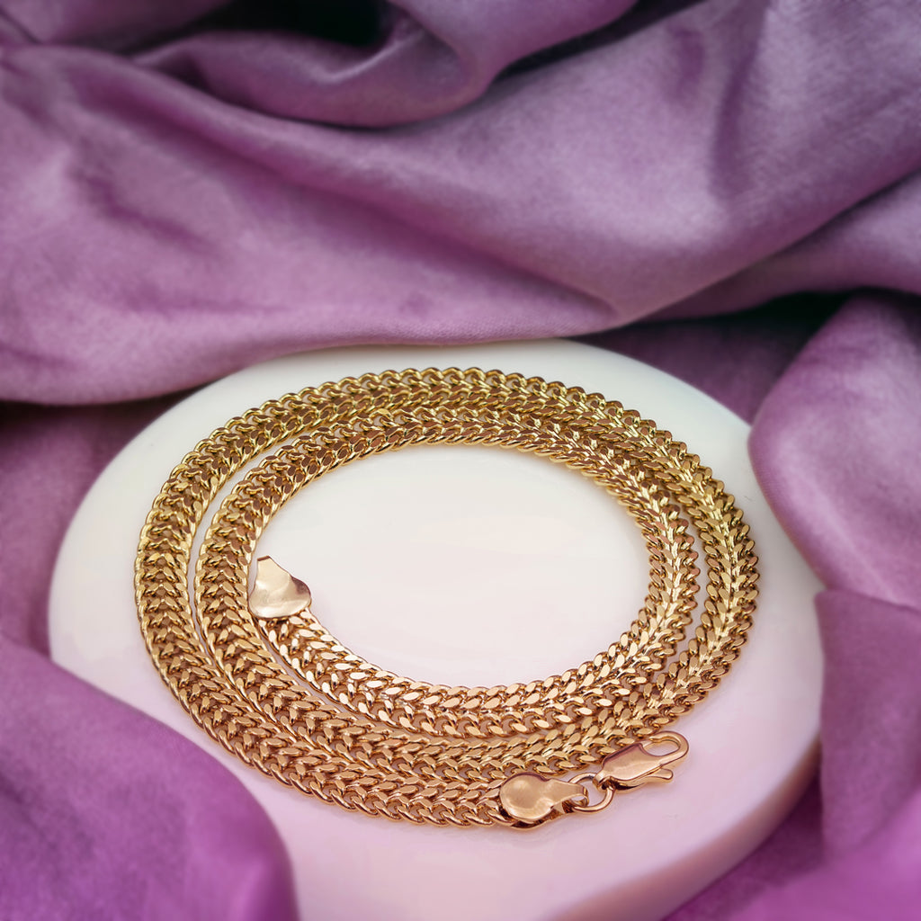 Men’s Gold Tone Wheat Chain GMR -9