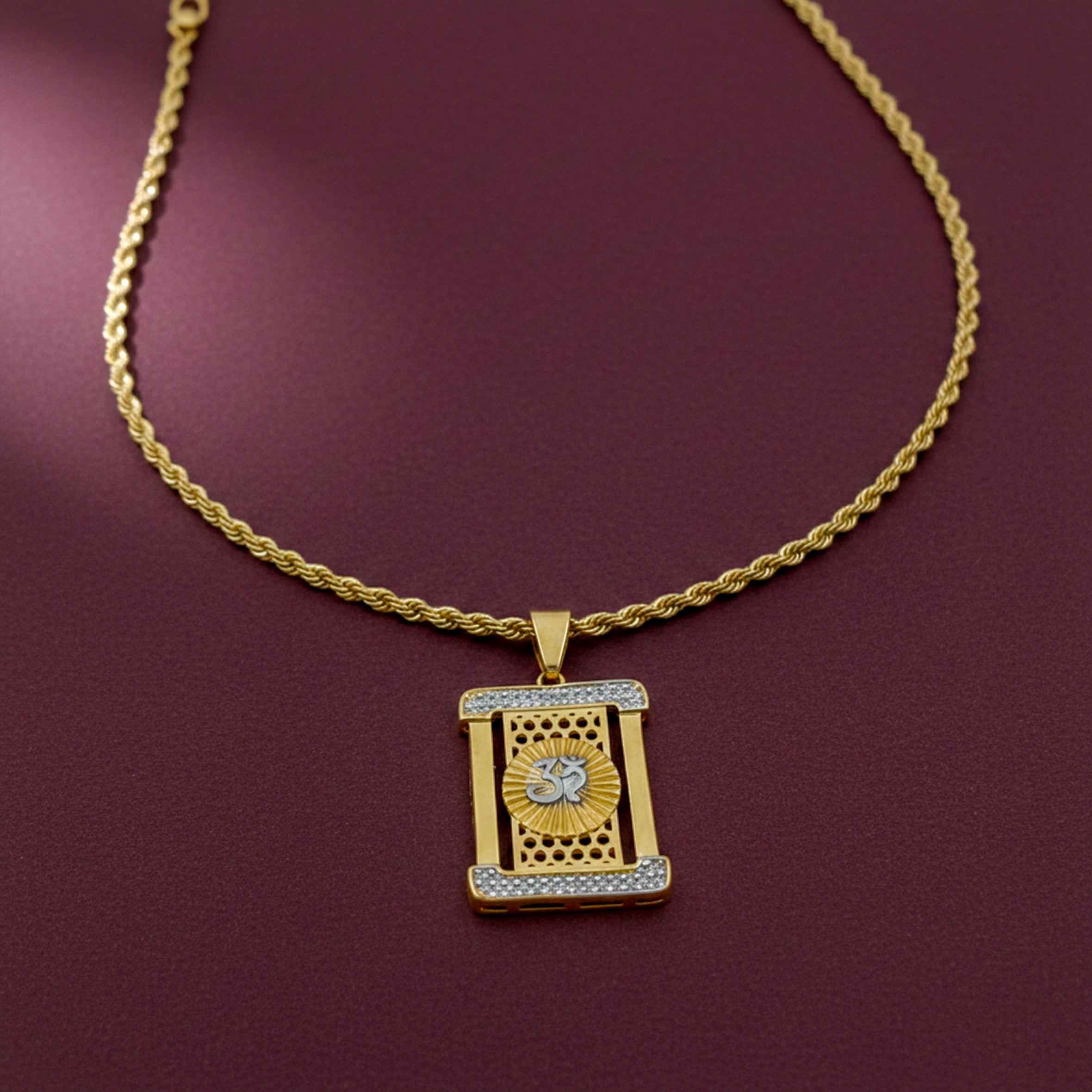 Men’s Om Pendant Chain GMC -6