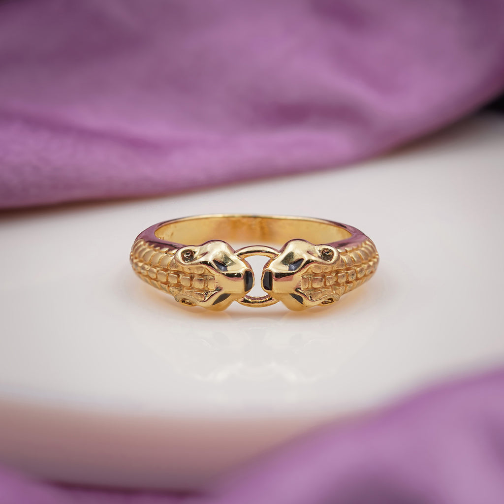 Men’s Gold Lion Head Ring GMR -2