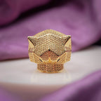 Men’s Gold Lion Head Statement Ring GMR -8