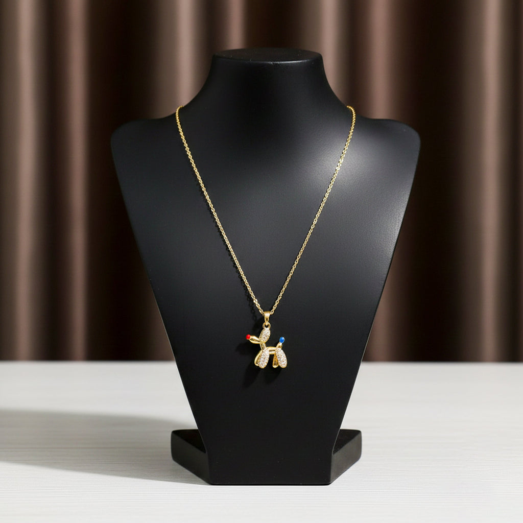 Balloon Dog Charm Women Necklace GWN -151