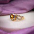 Men’s Gold-Tone Yellow Stone Ring GMR -10
