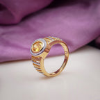 Men’s Gold-Tone Yellow Stone Ring GMR -10