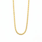 Men’s Gold Tone Rectangular Link Chain GMC -18