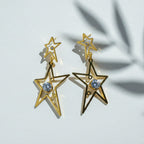 Celestial Star Drop Earrings GWE -78
