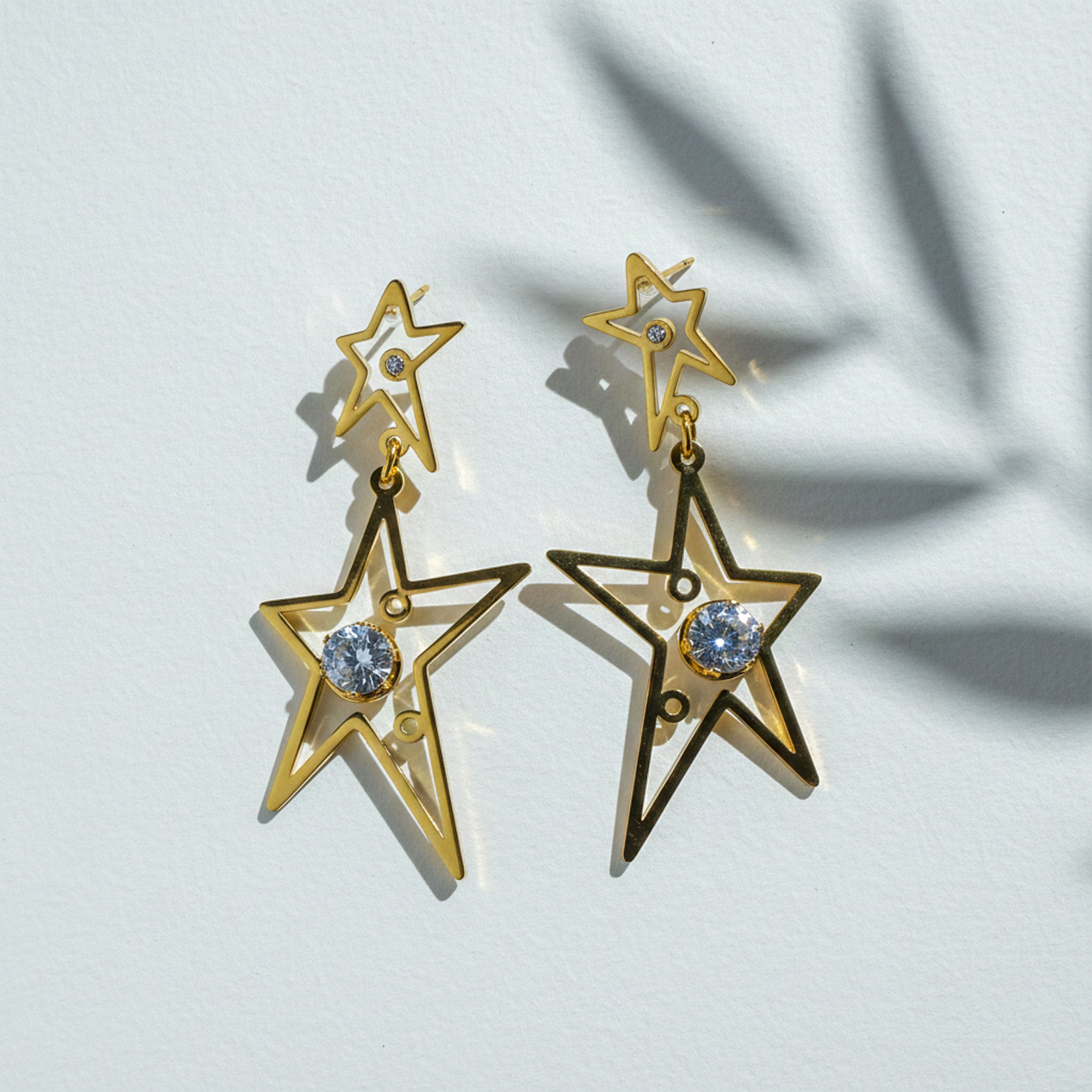 Celestial Star Drop Earrings GWE -78