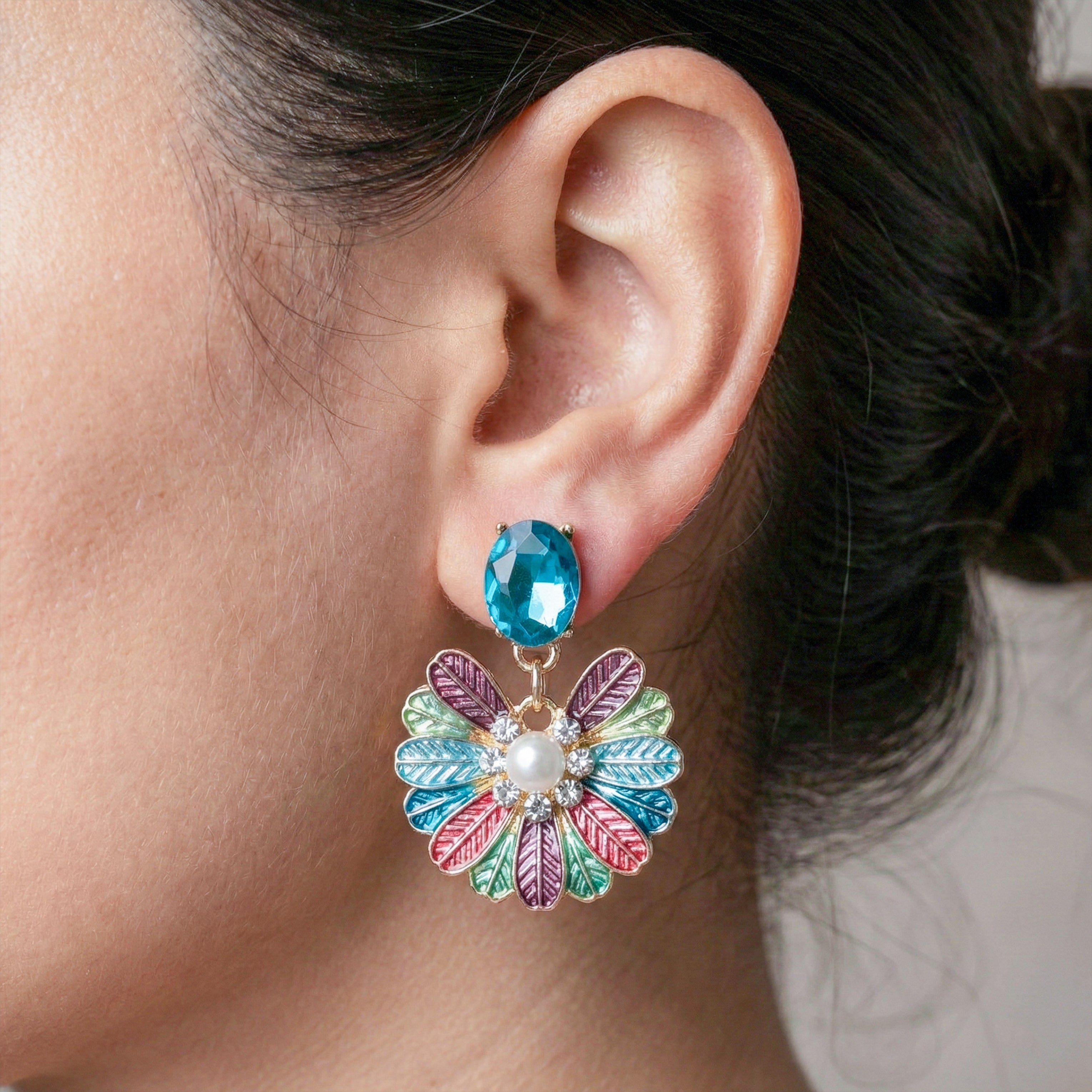 Multicolor Earrings GWE -179