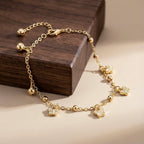 Gold Butterfly Charm Anklet GWA -56