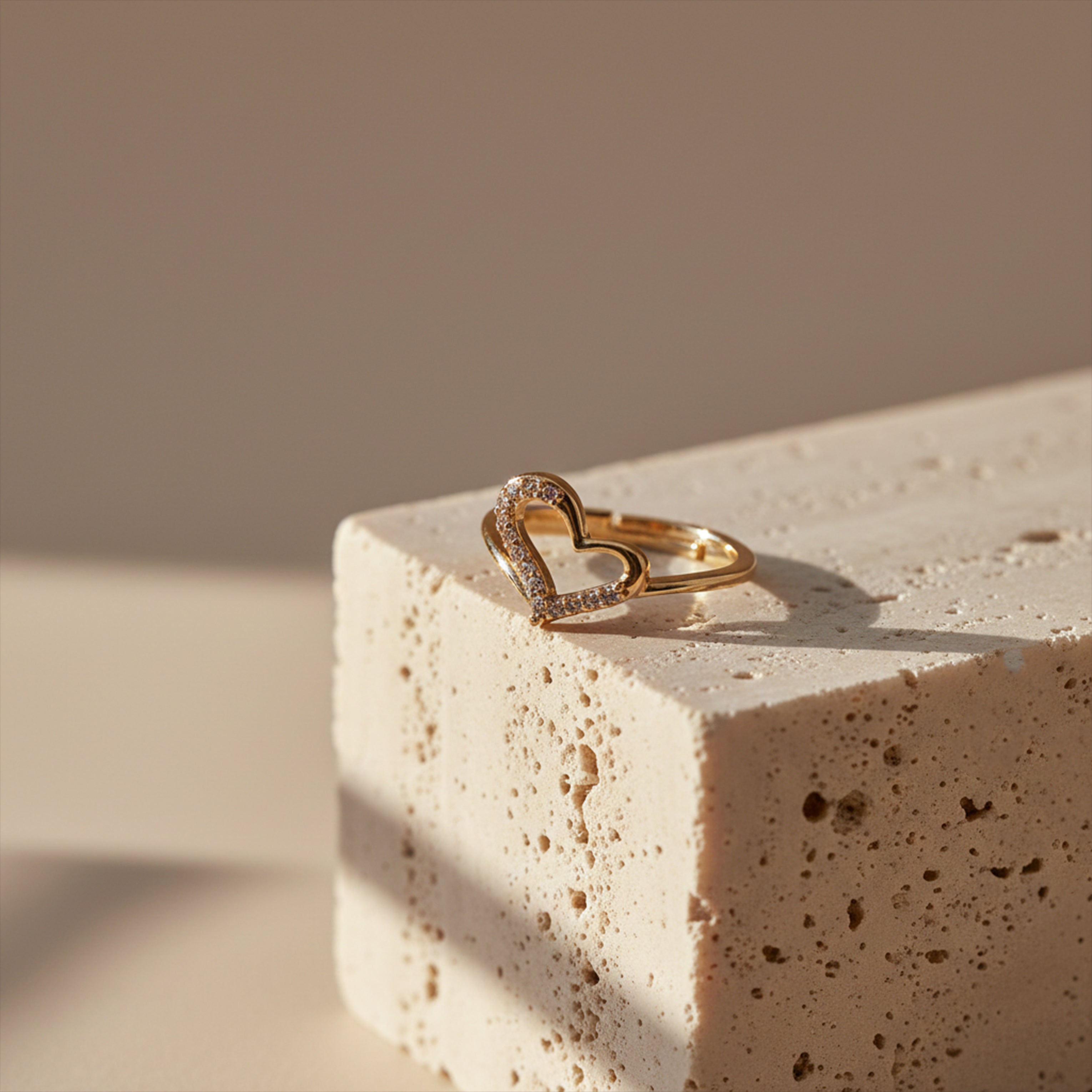Golden Heart Spark Ring GWR -15