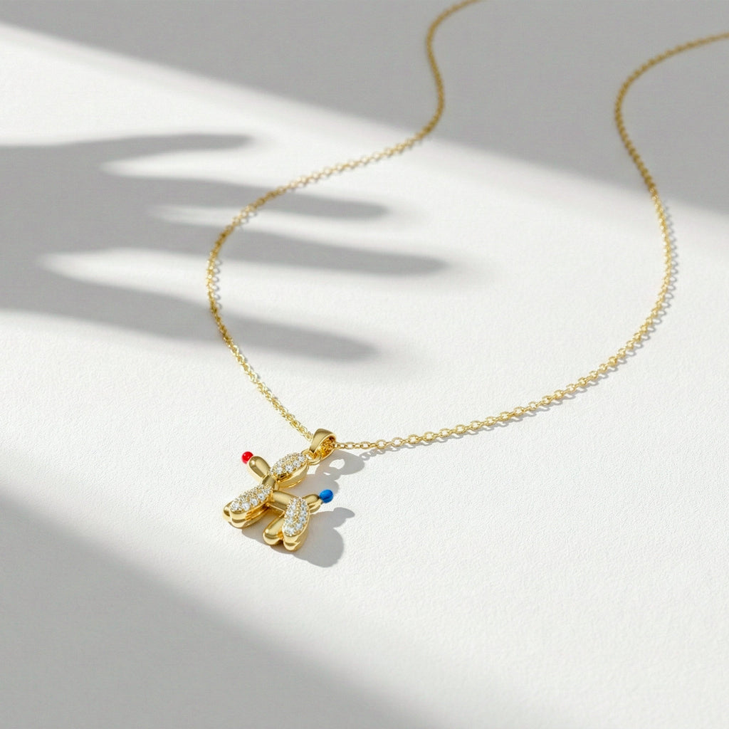 Balloon Dog Charm Women Necklace GWN -151