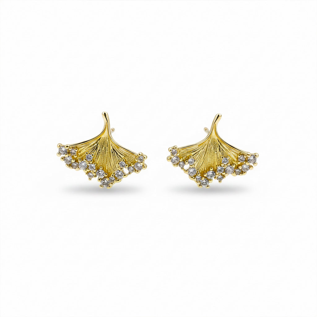 Golden Leaf Earrings GWE -148