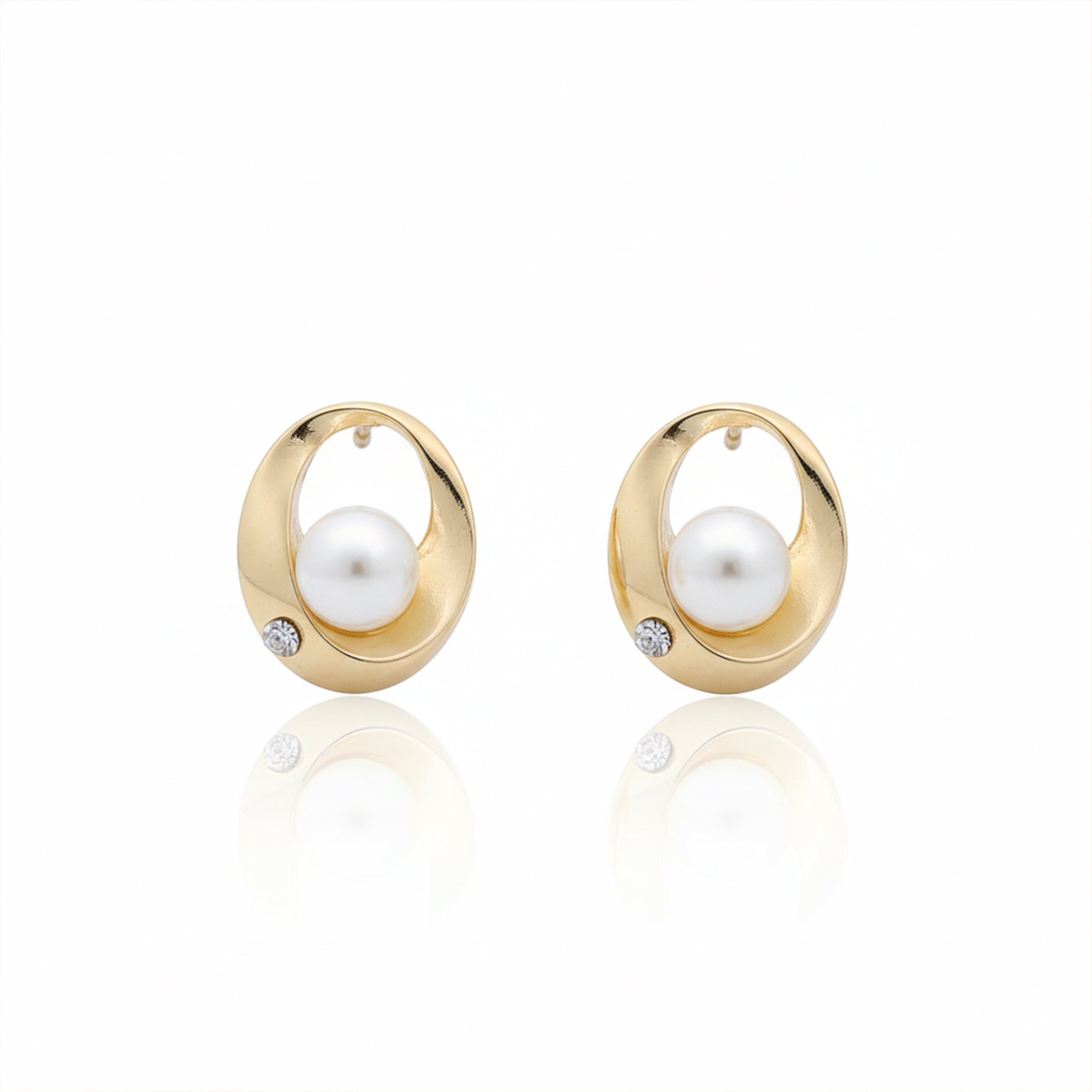 Luna Pearl Orbit Earrings GWE -58