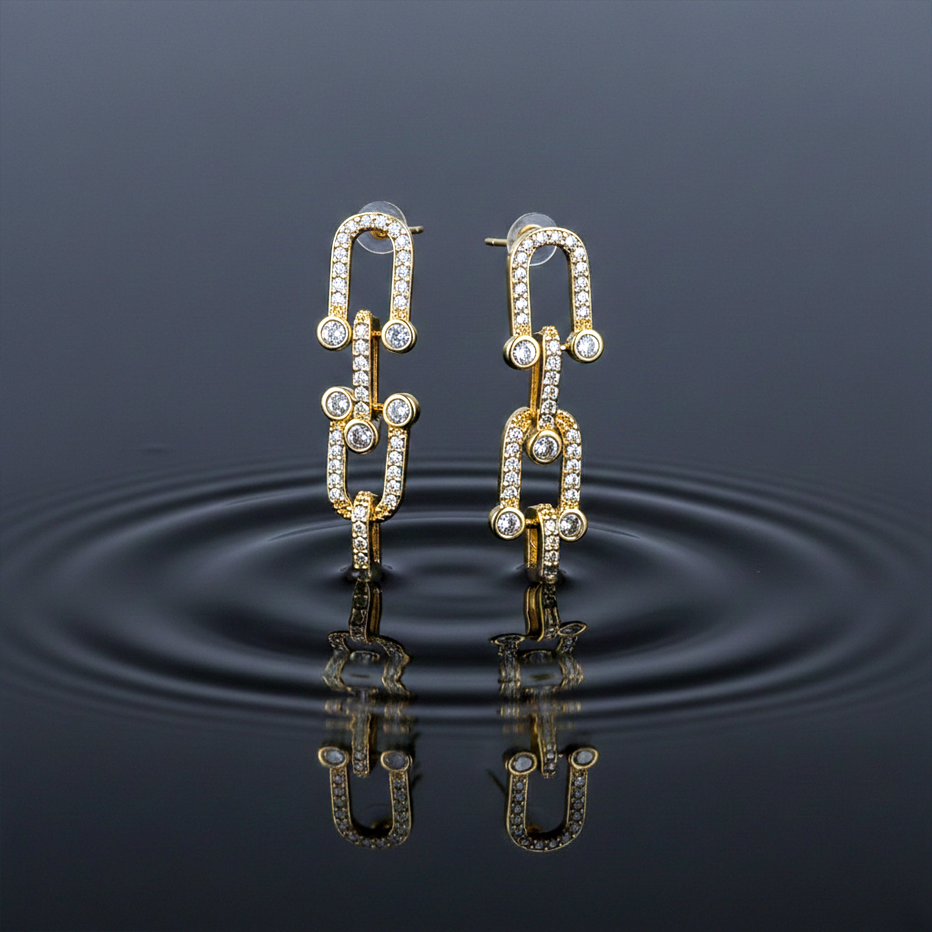 Gold Chain Earrings GWE -125