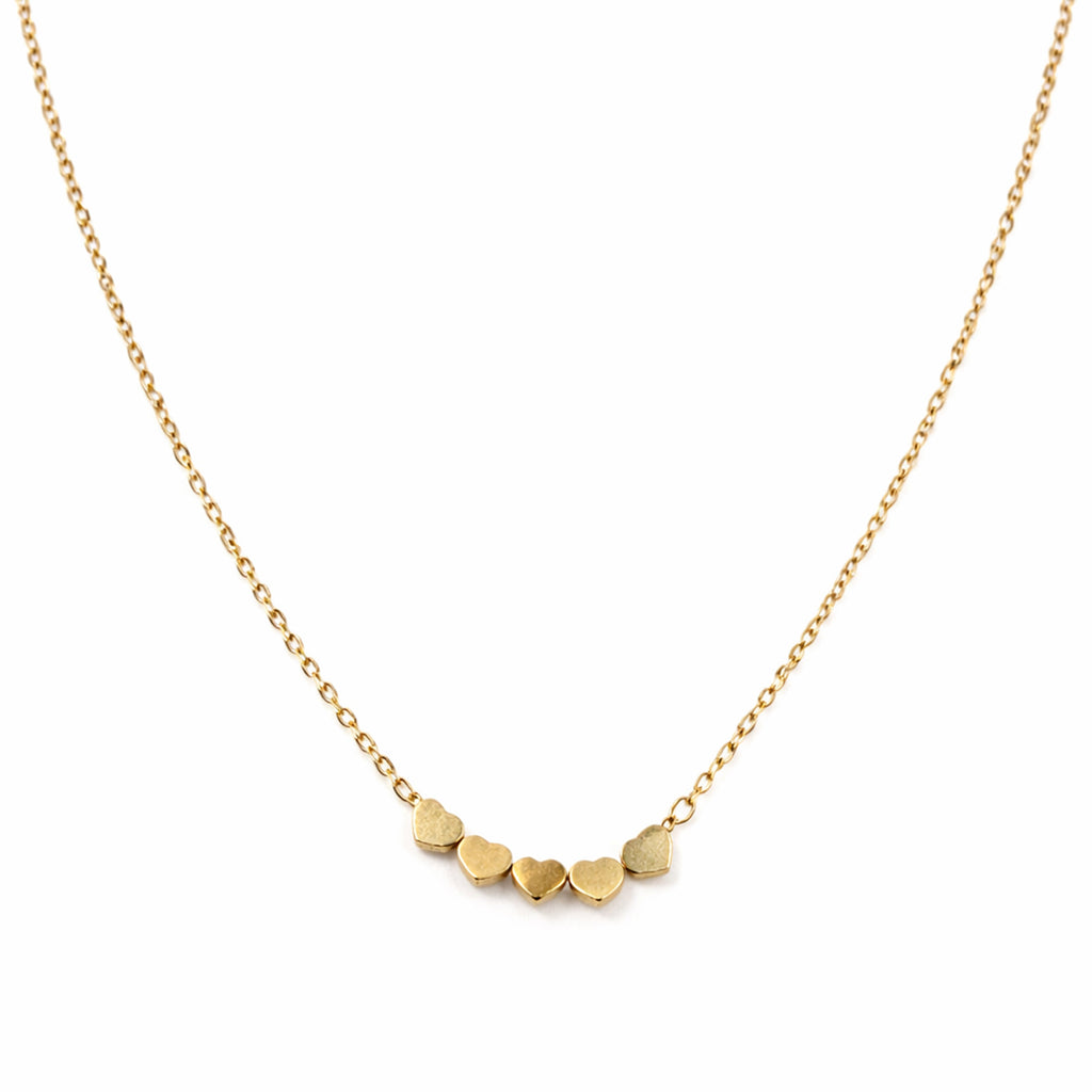 Golden Hearts Necklace GWN -9