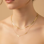 Heart Layered Necklace Set GWN -118