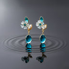 Aqua Blossom Earrings GWE -239