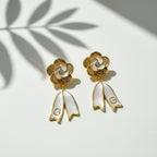 Pearl & Crystal Drop Earrings GWE -59