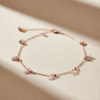 Rose Gold Butterfly Charm Anklet GWA -17