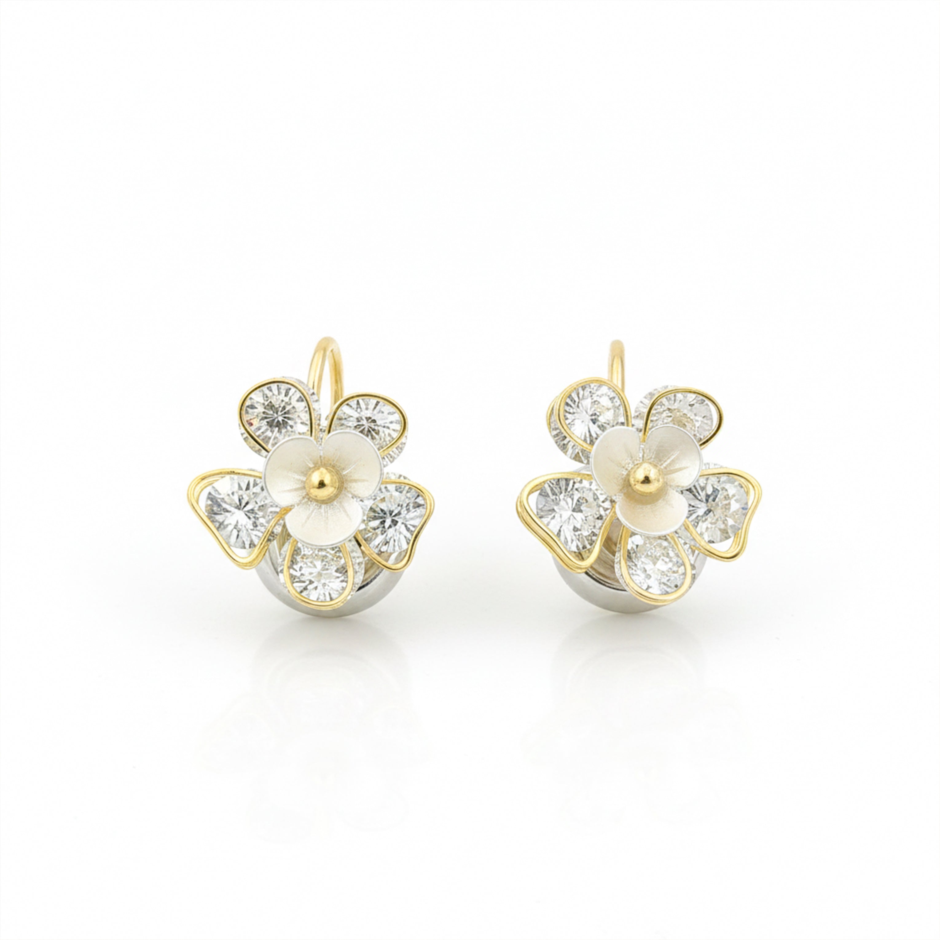 Bloom Crystal Floral Earrings GWE -99
