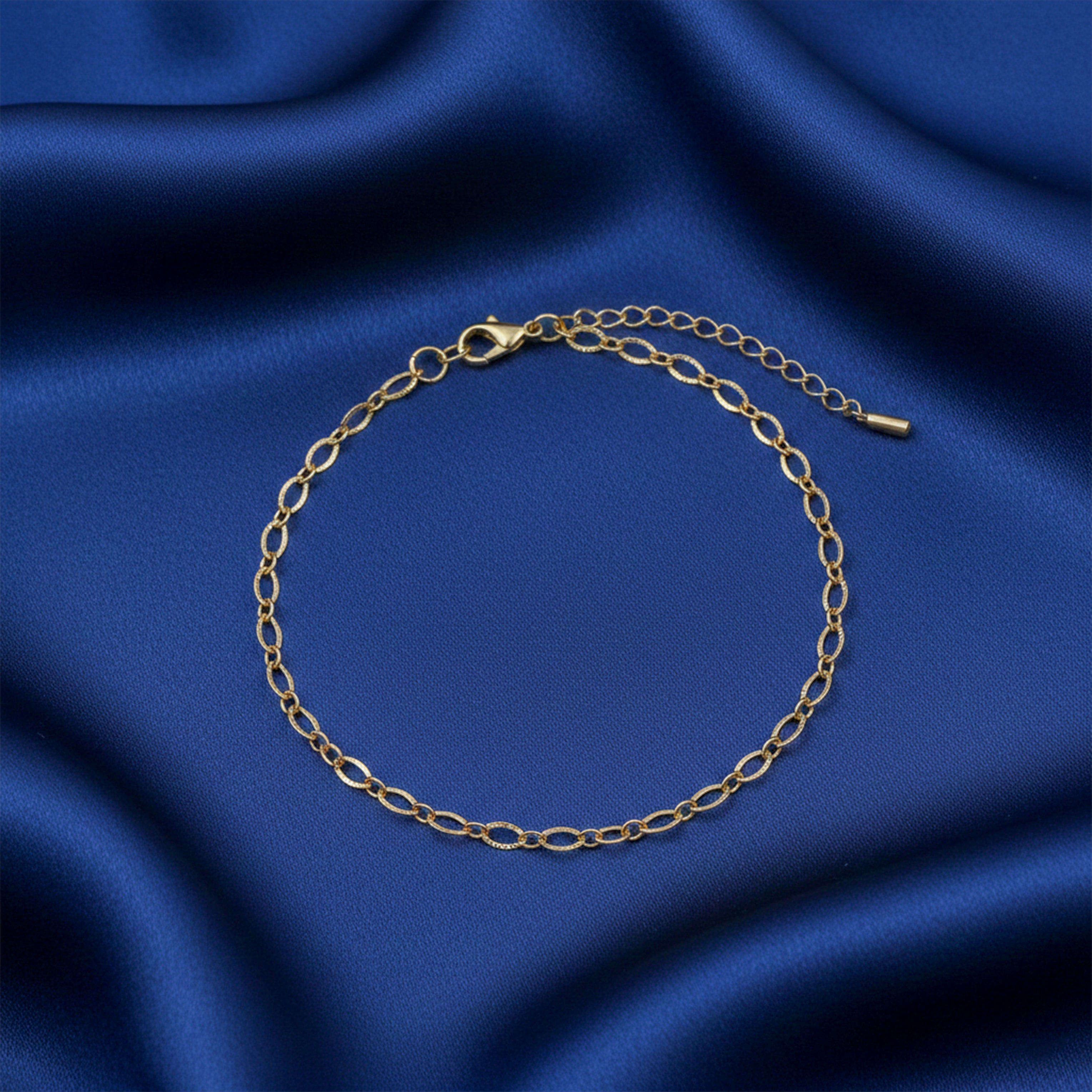 Oval Link Chain Anklet GWA -47