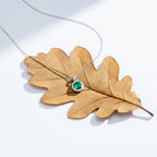 Elegant Silver Round Halo Women Necklace GWN -161