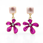 Pink flora Earrings GWE -202