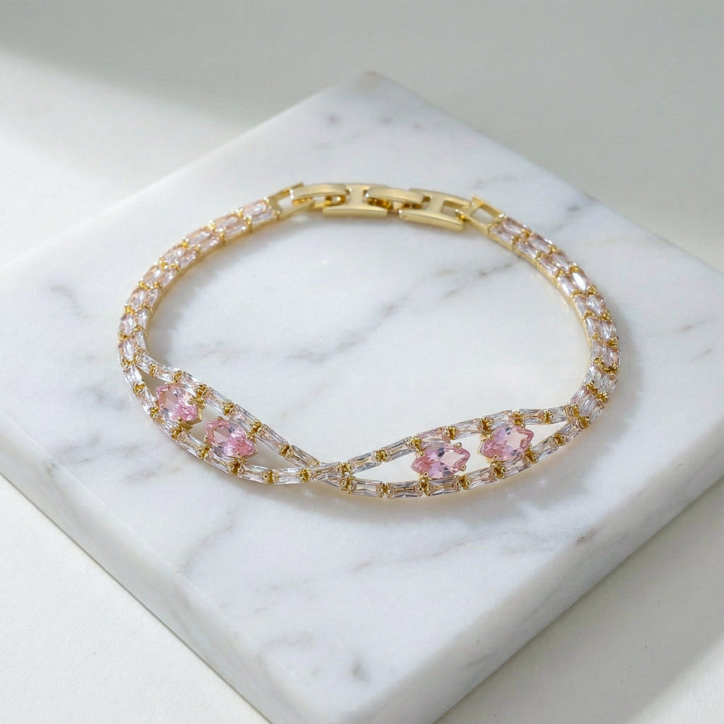 Blush Pink Butterfly Bracelet GWB -125