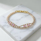 Blush Pink Butterfly Bracelet GWB -125