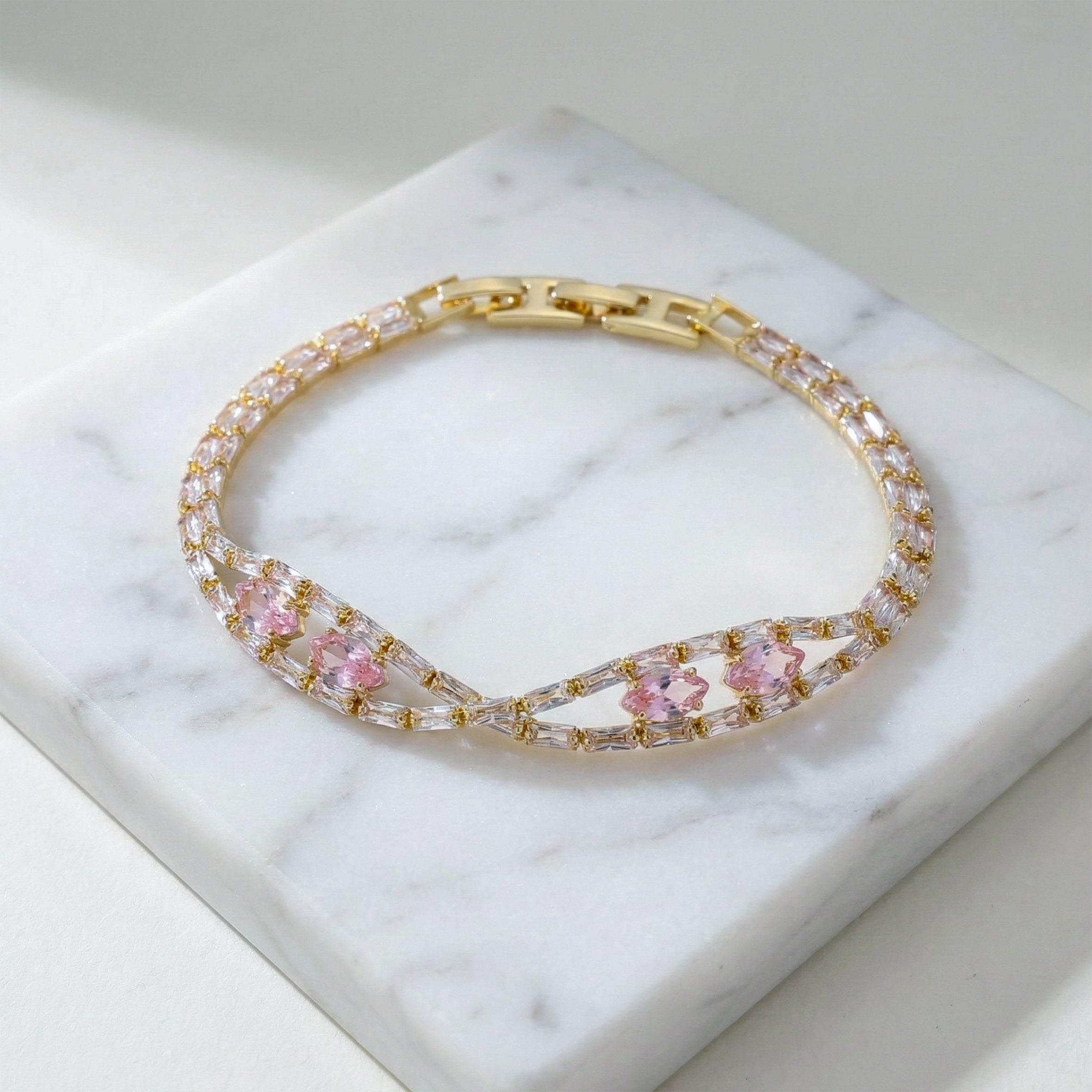 Blush Pink Butterfly Bracelet GWB -125
